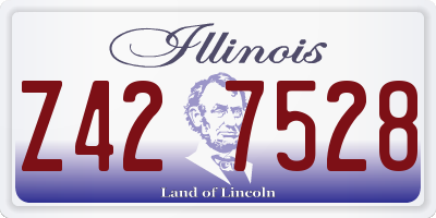 IL license plate Z427528