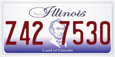 IL license plate Z427530