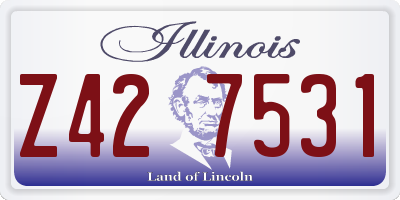 IL license plate Z427531