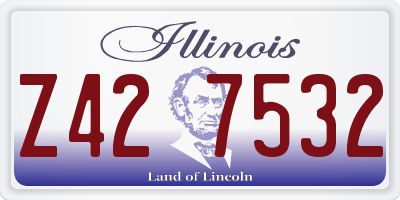 IL license plate Z427532