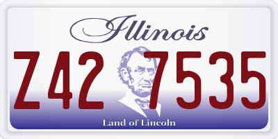 IL license plate Z427535