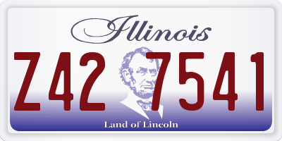 IL license plate Z427541