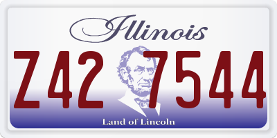 IL license plate Z427544