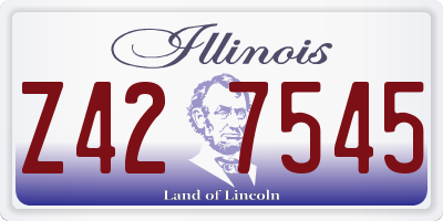 IL license plate Z427545