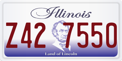 IL license plate Z427550