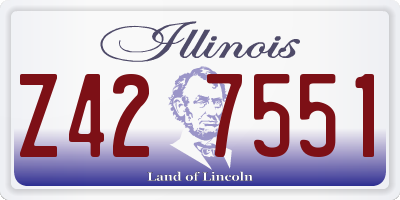 IL license plate Z427551