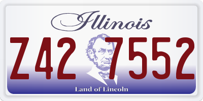 IL license plate Z427552