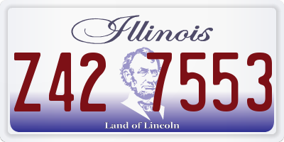 IL license plate Z427553