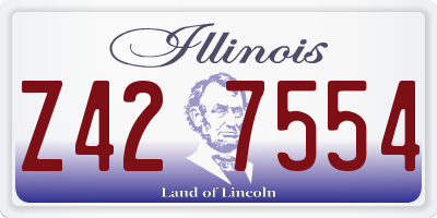 IL license plate Z427554