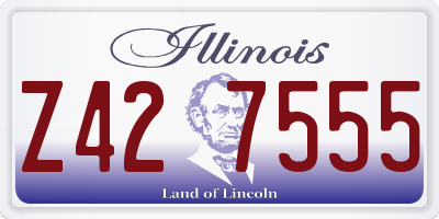 IL license plate Z427555