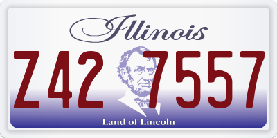IL license plate Z427557
