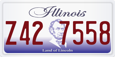 IL license plate Z427558