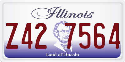 IL license plate Z427564