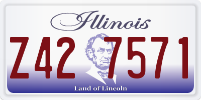 IL license plate Z427571