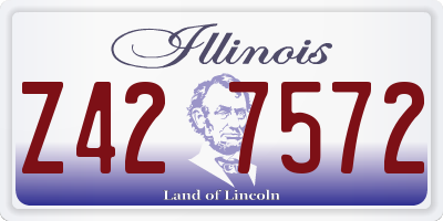 IL license plate Z427572