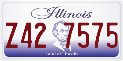 IL license plate Z427575