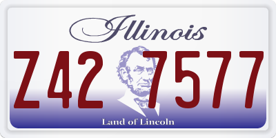 IL license plate Z427577