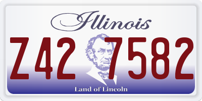 IL license plate Z427582