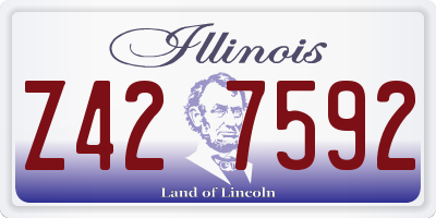 IL license plate Z427592