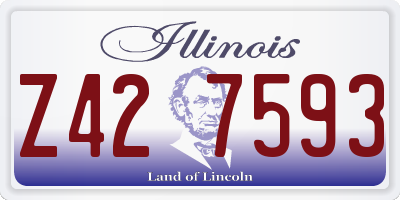 IL license plate Z427593