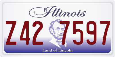 IL license plate Z427597