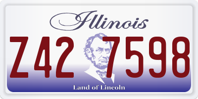 IL license plate Z427598