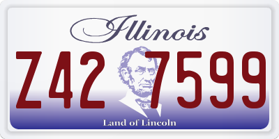IL license plate Z427599