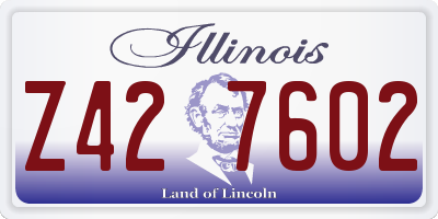 IL license plate Z427602