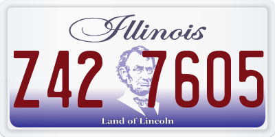 IL license plate Z427605