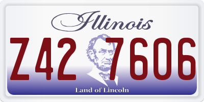IL license plate Z427606