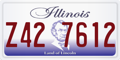 IL license plate Z427612