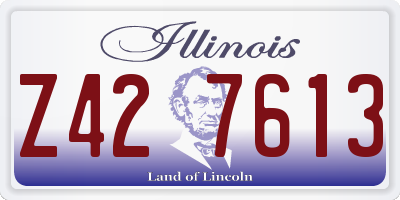 IL license plate Z427613