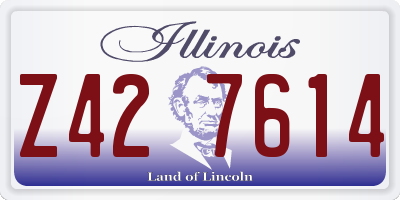 IL license plate Z427614