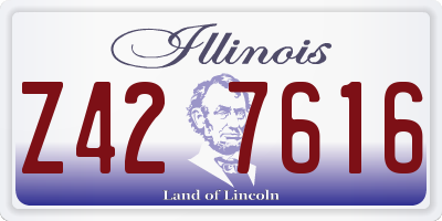 IL license plate Z427616