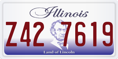 IL license plate Z427619