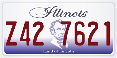 IL license plate Z427621