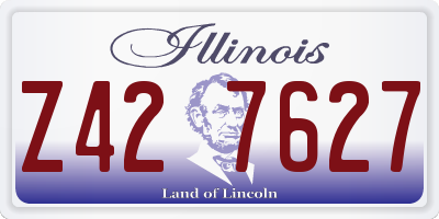 IL license plate Z427627