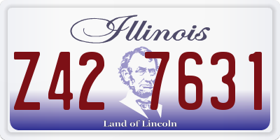 IL license plate Z427631