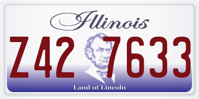 IL license plate Z427633