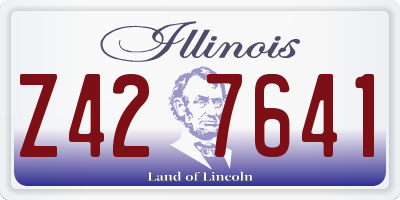 IL license plate Z427641
