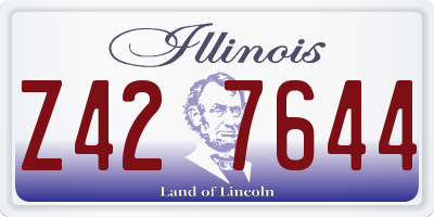 IL license plate Z427644