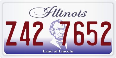 IL license plate Z427652
