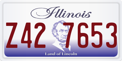IL license plate Z427653