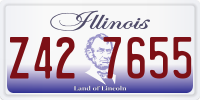 IL license plate Z427655