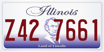 IL license plate Z427661