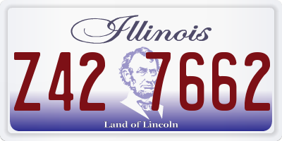 IL license plate Z427662