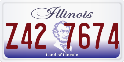 IL license plate Z427674