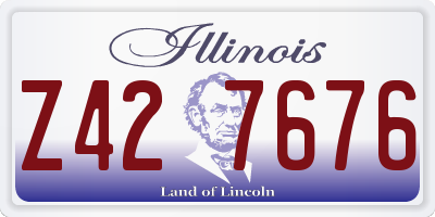 IL license plate Z427676