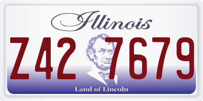 IL license plate Z427679