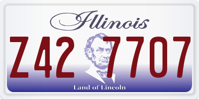 IL license plate Z427707